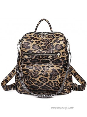 Women Fashion Backpack Purse Multipurpose Design Convertible Satchel Handbags and Shoulder Bag PU Leather Travel bag