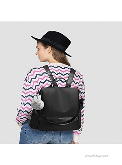 YOUNNE Women Backpack Purses PU Leather Anti-theft Rucksack Waterproof Daypack Casual Shoulder Satchel Bag