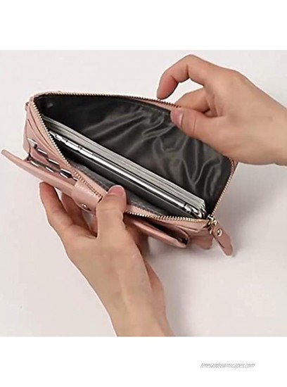Aeeque Wristlet Phone Wallets for Women Cell Phone Bag Coin Purse Card Wallet