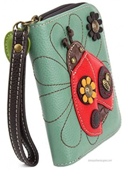 Chala Ladybug Zip-Around Wallet Wristlet