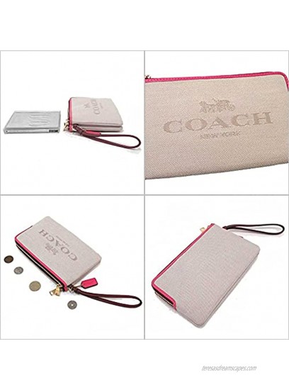 Coach Embroidered Double Zip Wallet and Wristlet Style No. C4126