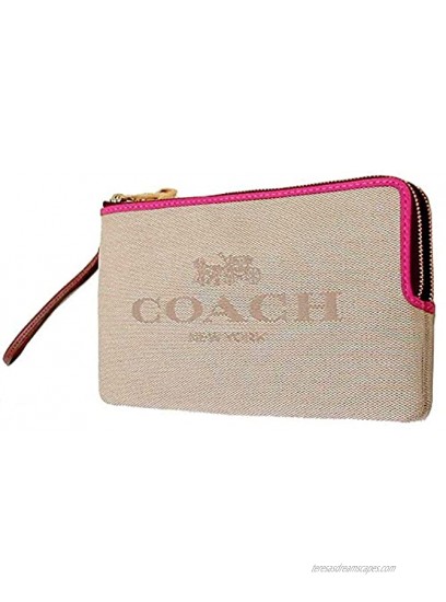 Coach Embroidered Double Zip Wallet and Wristlet Style No. C4126