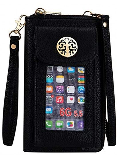 Heaye Cell Phone Purse Crossbody for Women Wallet with Phone Holder