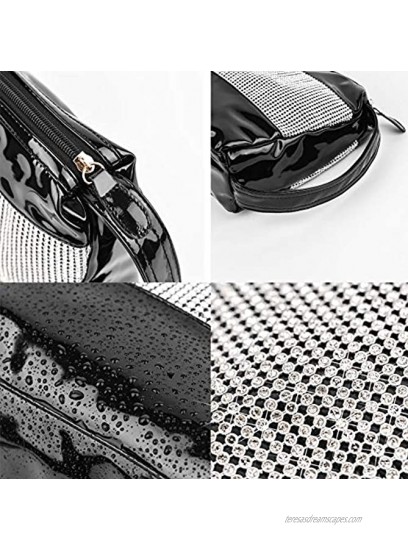 Valleycomfy Wristlet Purse Women's Wristlet Handbags with Bling Rhinestones for Women and GirlsBlack