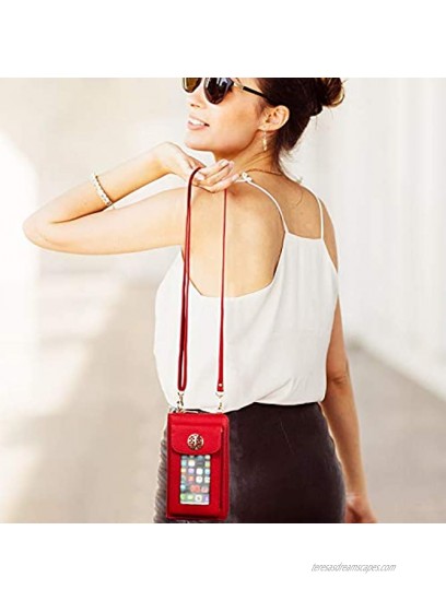 Women Wristlet Wallet with Phone Holder Handbag Crossbody Bag CellPhone Purse …