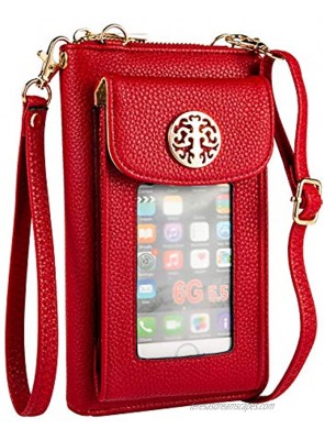 Women Wristlet Wallet with Phone Holder Handbag Crossbody Bag CellPhone Purse …