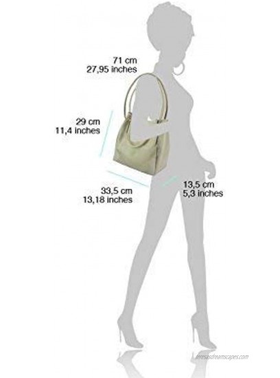 Genuine Italian Soft Leather Large Shoulder Bag handbag for Women Top Handle