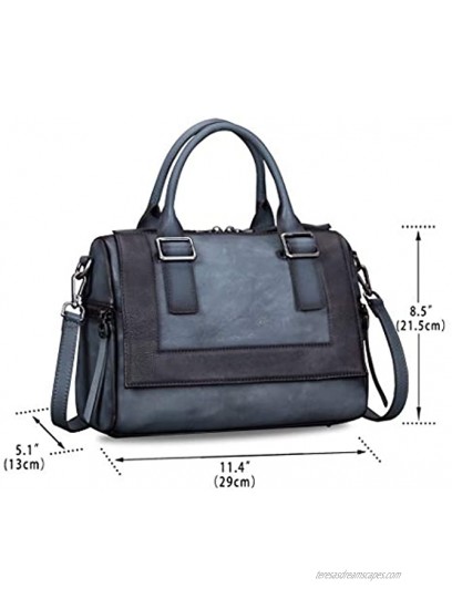 Genuine Leather Top Handle Bags for Women Handmade Vintage Crossbody Handbag Purses