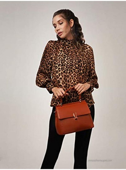 Giorgio Ferretti Elegant Ladies Genuine Leather Satchel Handbag Soft Genuine Leather Satchel Handbag