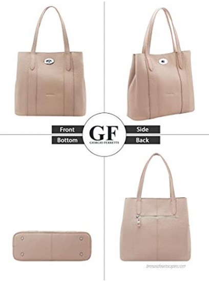 Giorgio Ferretti Excellent Women's Genuine Leather Handbag Soft Genuine Leather Top Handle Handbag