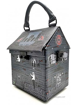 Kreepsville 666 Haunted House Purse Top Handle Bag with Shoulder Strap