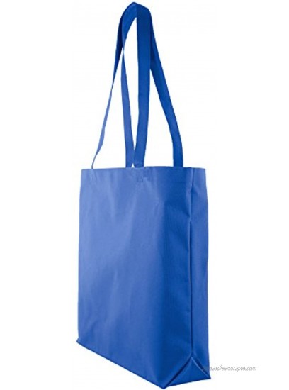 Large Shopping Tote with Shoulder Length Handles Royal