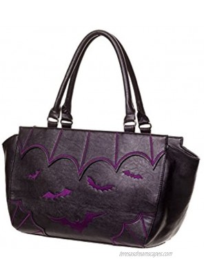 Lost Queen Bats Handbag Gotham Knight Bats Handbag Black Bat Purse
