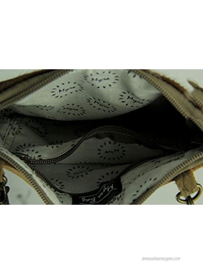 Myra Bag White & Brown Cowhide Shade Bag S-1171