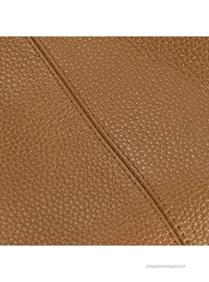 SEALINF Women's Cowhide Leather Clutch Handbag Small Shoulder Bag Purse beige chain