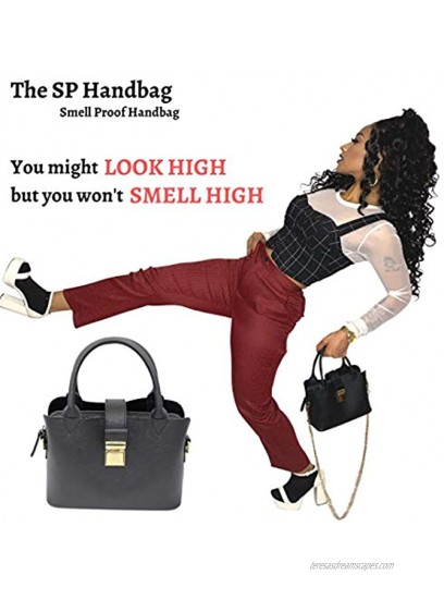 Snoop Proof Smell Proof Women's Handbag -Black