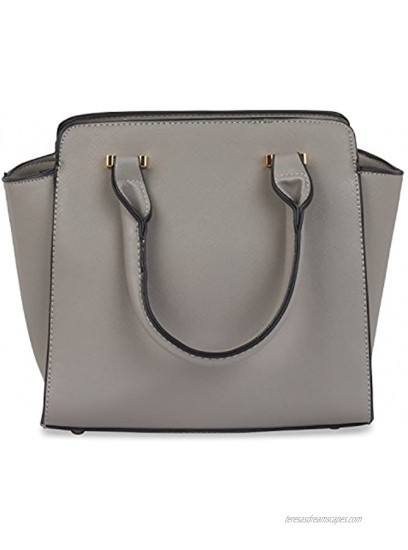 Vera Women's Handbag Purse Satchel Bag Top Handle Saffiano