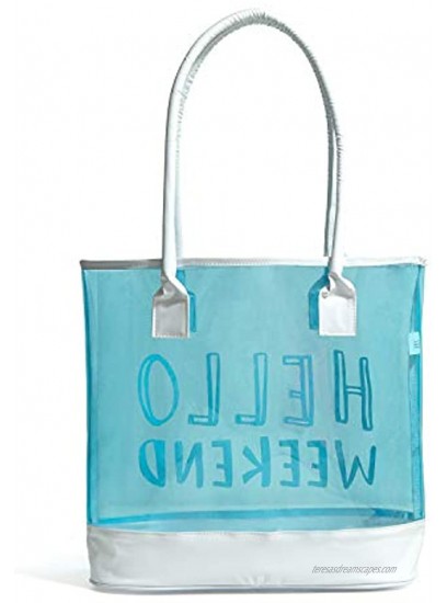 Women Waterproof Clear Tote Bags Shoulder Bag Handbag Beach Bag Shopping Bag Work Bag