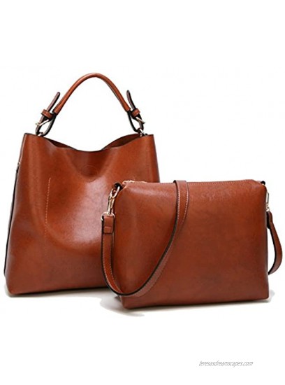 Womens Hobo Bag Durable Leather Purse & Tote Messenger Bag Shoulder Handbag Crossbody Bags for Ladies