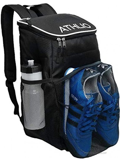 ATHLIO Gym Bag Backpack Ball Equipment Pocket Sports Workout Travel Gear XL