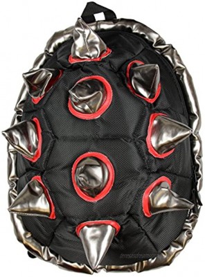 BioDomes Spiked Black-Red Shell Backpack