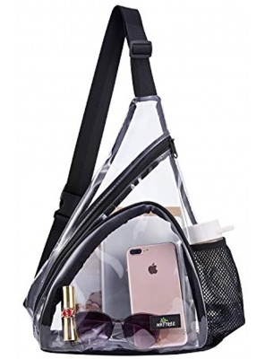 Clear Sling Bag Stadium Approved Transparent Shoulder Cross body Backpack Perfect for Work Travel Stadium and Concerts