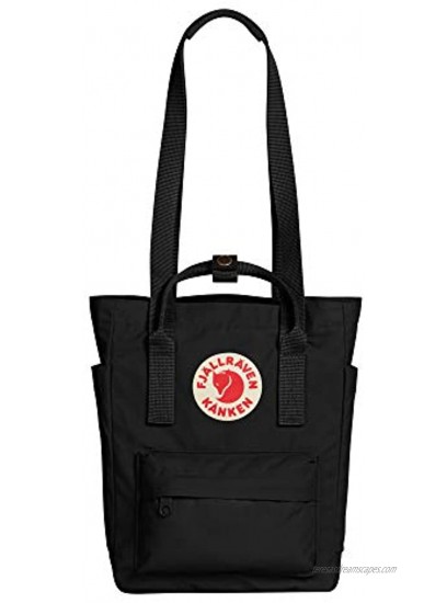 Fjallraven Kanken Totepack Mini Backpack with Tablet Sleeve for Everyday Use and Travel Black