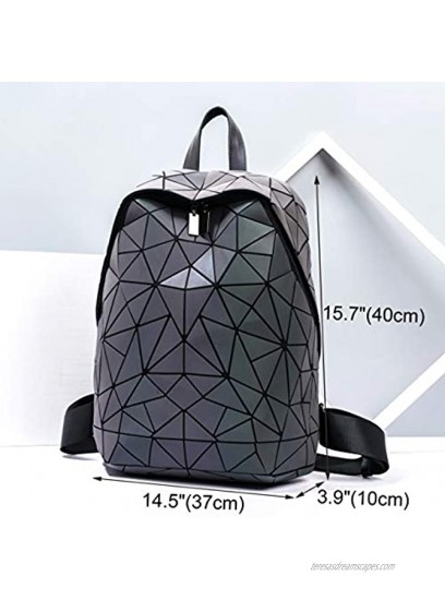 Geometric Backpack Holographic Luminous Backpacks Reflective Bag Luminesk Irredescent Rucksack Luminous NO.2
