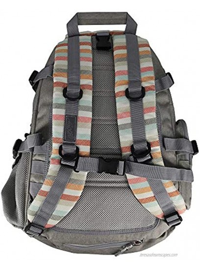HOOey Backpacks Grey Stripe