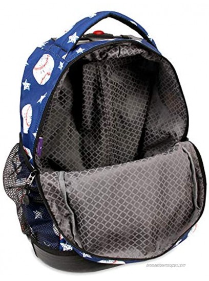J World New York Kids' Sunny Rolling Backpack Adults Base Ball One Size