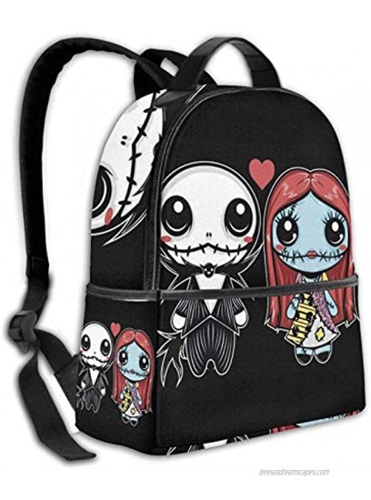 Lightweight Backpack for Travel Nightmare Before Christmas Basic Water Resistant Casual Daypack