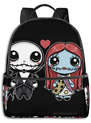 Lightweight Backpack for Travel Nightmare Before Christmas Basic Water Resistant Casual Daypack