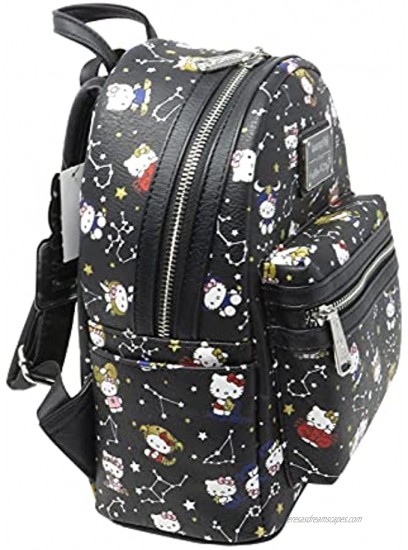 Loungefly Hello Kitty Zodiac Print Mini Backpack One Size Black