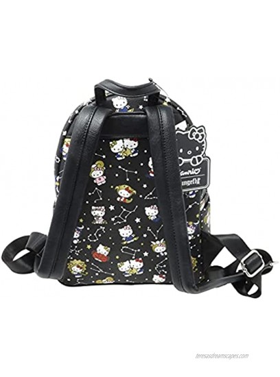 Loungefly Hello Kitty Zodiac Print Mini Backpack One Size Black