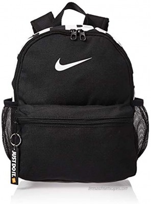 Nike Brasilia "just Do It" Backpack mini Black Black Glossy White Misc