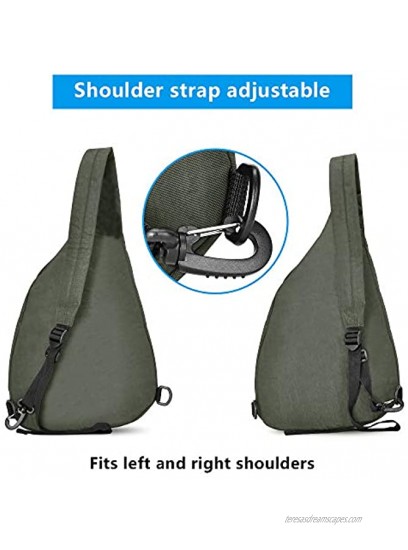 OSOCE Sling Bag Crossbody Shoulder Backpack for Men Travel Casual Daypacks Lightweight Anti-Theft Waterproof