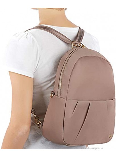 PacSafe Women's Citysafe CX Anti Theft Convertible Backpack-Fits 10 Tablet Black 8 Liter
