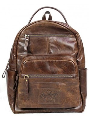 Rawlings Heritage Collection Leather Backpack Brown 15"