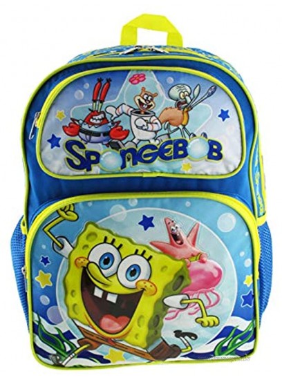 SpongeBobSmooth Sailing 16 Deluxe Full Size Backpack A19262