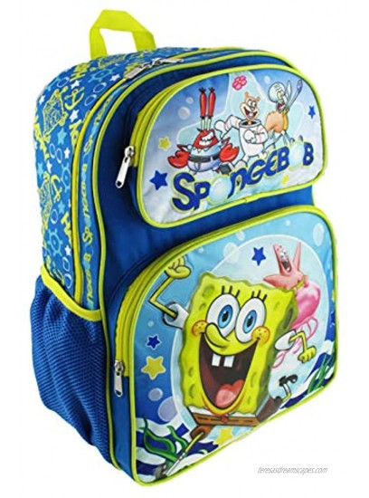 SpongeBobSmooth Sailing 16 Deluxe Full Size Backpack A19262