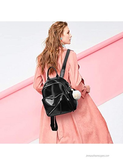 Vegan Leather Mini Backpack Cute Convertible Small Shoulder Bag for Girls Women