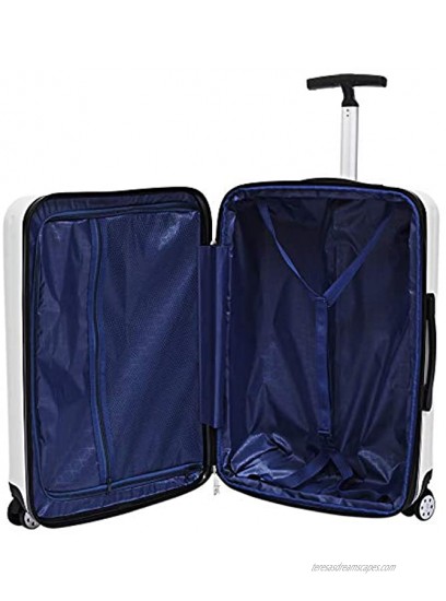 20Inch Carry On Luggage PC+ABS Suitcase Spinner Wheels Luggage with TSA Lock