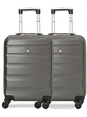 Aerolite Unisex-Adult's Hand Luggage Charcoal 55cm