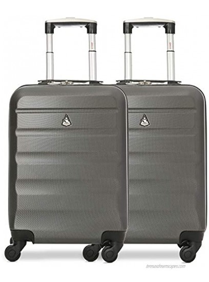 Aerolite Unisex-Adult's Hand Luggage Charcoal 55cm