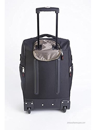 Athalon Luggage 21 Inch Hybrid Travelers Bag One Size Gray Black