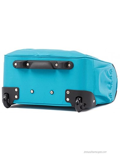 Atlantic Luggage Atlantic Ultra Lite Softsides Rolling Underseat Carry-on Turquoise Blue One Size