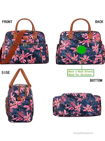 BAOSHA Patterned Polyester Travel Duffel Tote Bag Carry On Weekender Overnight bag for Women HB-33 ES