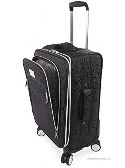 BEBE Women's Carissa 21 Expandable Spinner Carry Tossed Black One Size