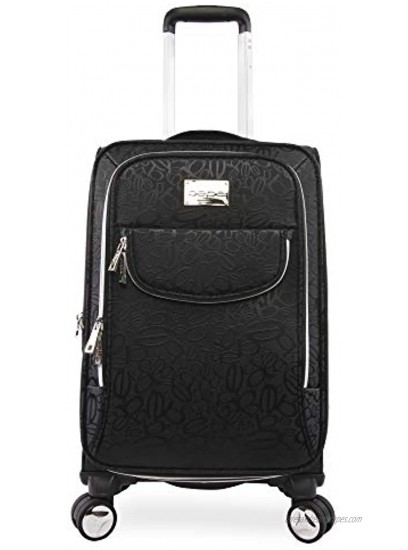 BEBE Women's Carissa 21 Expandable Spinner Carry Tossed Black One Size
