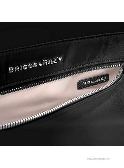 Briggs & Riley Rhapsody Softside Underseat Carry On Cabin Spinner Black Wide 16-Inch